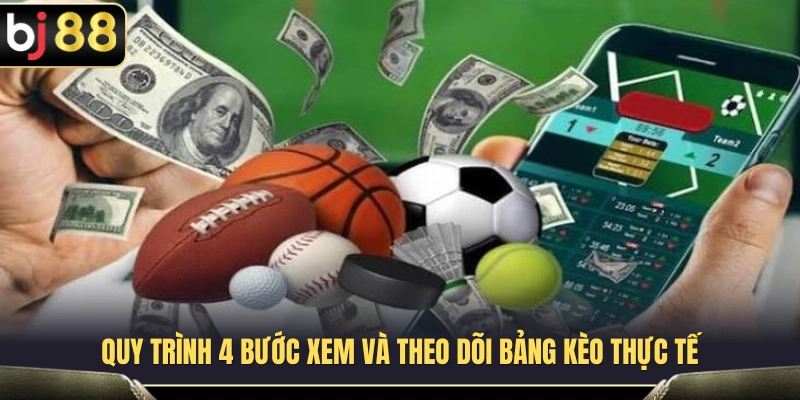 Các bước cơ bản để quan sát và cập nhật tỷ lệ kèo thực tế 